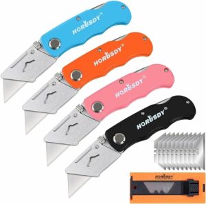 HORUSDY 4-Pack Folding Utility Knife